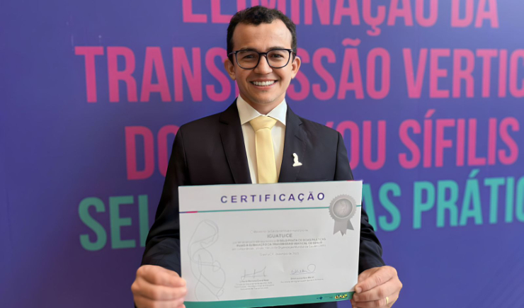 Farmacêutico cearense recebe selo prata de boas práticas contra a sífilis, do Ministério da Saúde