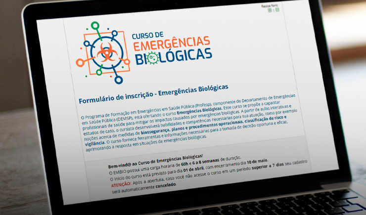 Profesp oferece curso para capacitação em emergências biológicas